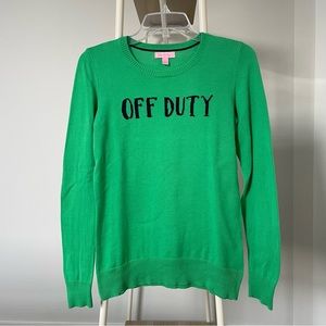 Lilly Pulitzer “Off Duty” lightweight cotton sweater